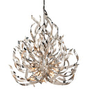 Silver Leaf Graffiti Chandelier 34" by Corbett Lighting, view 4