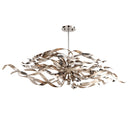Silver Leaf Graffiti Pendant 15" by Corbett Lighting, view 6