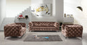 Delilah Modern Brown Fabric Chair