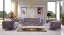 Delilah Modern Grey Fabric Sofa