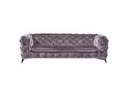 Delilah Modern Grey Fabric Sofa