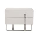 Voco Modern White Bedroom Nightstand