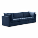 Jacob 103" Velvet Upholstered 3pc. Modular Sofa - Blue