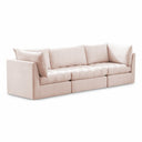Jacob 103" Velvet Upholstered 3pc. Modular Sofa - Pink