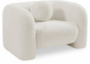 Emory Boucle Fabric Upholstered Chair - Cream