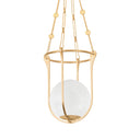 Vintage Gold Leaf Verbank Lantern 13.75" by Hudson Valley