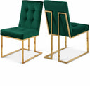 Pierre Velvet Upholstered Dining Chair - Green