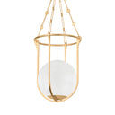 Vintage Gold Leaf Verbank Lantern 17.75" by Hudson Valley