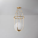 Vintage Gold Leaf Verbank Lantern 17.75" by Hudson Valley, view 4