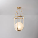 Vintage Gold Leaf Verbank Lantern 17.75" by Hudson Valley, view 5