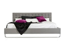 Gemma Modern Grey Leatherette Bed