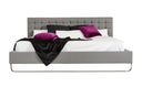 Gemma Modern Grey Leatherette Bed