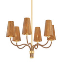 Aged Brass Atwood Chandelier 30" by Hudson Valley