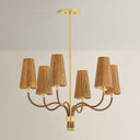 Aged Brass Atwood Chandelier 30" by Hudson Valley, view 6