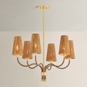 Aged Brass Atwood Chandelier 30" by Hudson Valley, view 7