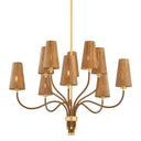Aged Brass Atwood Chandelier 40" by Hudson Valley