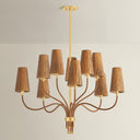 Aged Brass Atwood Chandelier 40" by Hudson Valley, view 4