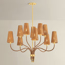 Aged Brass Atwood Chandelier 40" by Hudson Valley, view 3