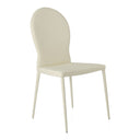 167CH - White Contemporary Modern Dining Chair (Set of 2)