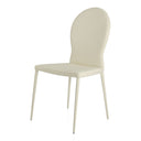167CH - White Contemporary Modern Dining Chair (Set of 2)