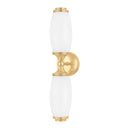 Aged Brass Brooke Wall Sconce 4.5" by Hudson Valley