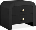 Artisto 26" Ash Veneer Nightstand - Black