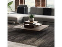 Lassen - Modern Glass & Walnut Coffee Table