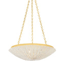 Vintage Gold Leaf Summerside Pendant 24.75" by Hudson Valley