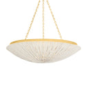 Vintage Gold Leaf Summerside Pendant 37" by Hudson Valley