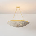 Vintage Gold Leaf Summerside Pendant 37" by Hudson Valley, view 2