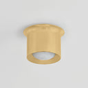 Aged Brass Noxon Flush Mount 7" by Hudson Valley, view 3