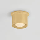 Aged Brass Noxon Flush Mount 7" by Hudson Valley, view 2