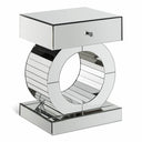 Jocelyn Mirrored End Table - Mirrored