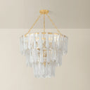 Vintage Gold Leaf Tappan Chandelier 34" by Hudson Valley, view 2