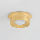 Aged Brass Noxon Flush Mount 13.75" by Hudson Valley, view 3