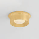 Aged Brass Noxon Flush Mount 13.75" by Hudson Valley, view 2