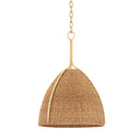 Vintage Gold Leaf Woodlawn Pendant 19" by Hudson Valley