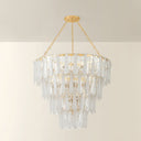 Vintage Gold Leaf Tappan Chandelier 42" by Hudson Valley, view 2