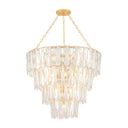 Vintage Gold Leaf Tappan Chandelier 42" by Hudson Valley