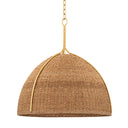 Vintage Gold Leaf Woodlawn Pendant 28.5" by Hudson Valley