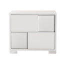 monza italian modern white nightstand