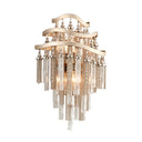 Warm Silver Leaf Chimera Wall Sconce 12.5" by Corbett Lighting