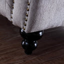 Alexandrina Grey Tufted Velvet Loveseat