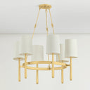 Aged Brass Bridgeton Chandelier 30" by Hudson Valley, view 4