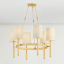 Aged Brass Bridgeton Chandelier 30" by Hudson Valley, view 3