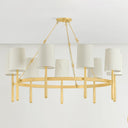 Aged Brass Bridgeton Chandelier 46" by Hudson Valley, view 4
