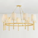 Aged Brass Bridgeton Chandelier 46" by Hudson Valley, view 2