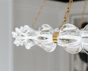 Aged Brass Lindley Chandelier 55" by Hudson Valley, view 3