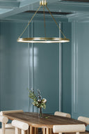 Aged Brass Rosendale Chandelier 42" by Hudson Valley, view 3