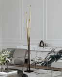 Gradient Brass Gansevoort Floor Lamp 8" by Hudson Valley, view 2